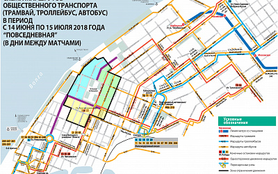 Во время проведения ЧМ-2018 в «повседневном» режиме трамваи №№ 5, 15, 20к, 22 будут следовать по привычной схеме