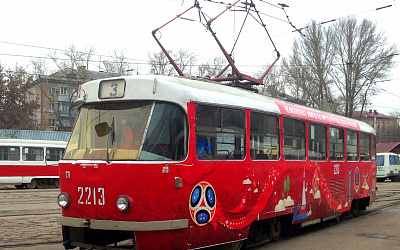 В Самаре продолжается брендирование общественного транспорта к Чемпионату мира по футболу FIFA 2018 в России™